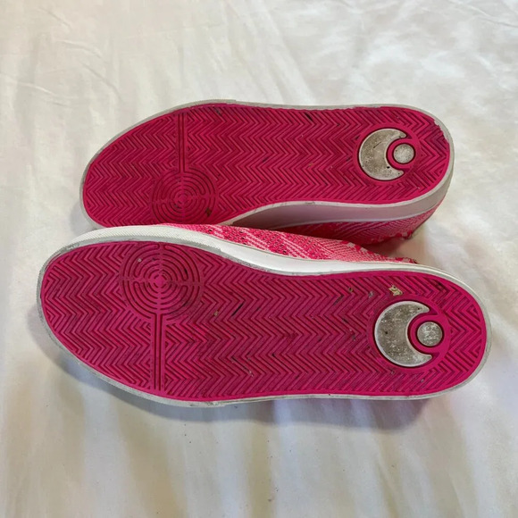 Osiris Girls Hot Pink White Mesh Breathable Skateboard Shoes | Size 4 - Picture 6 of 6